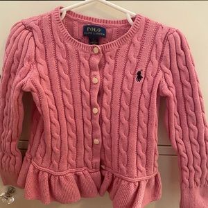 Polo Ralph Lauren 5t pink cardigan